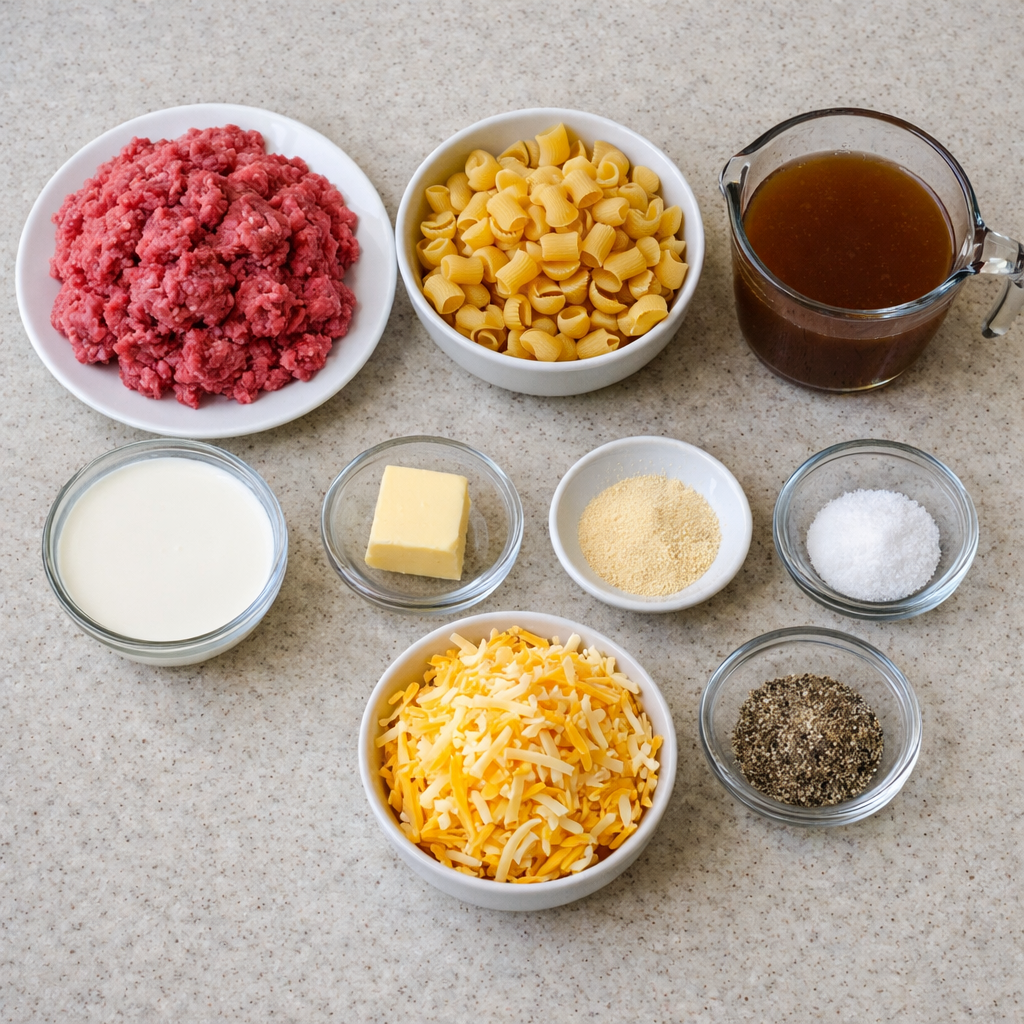 Creamy Beef and Shells