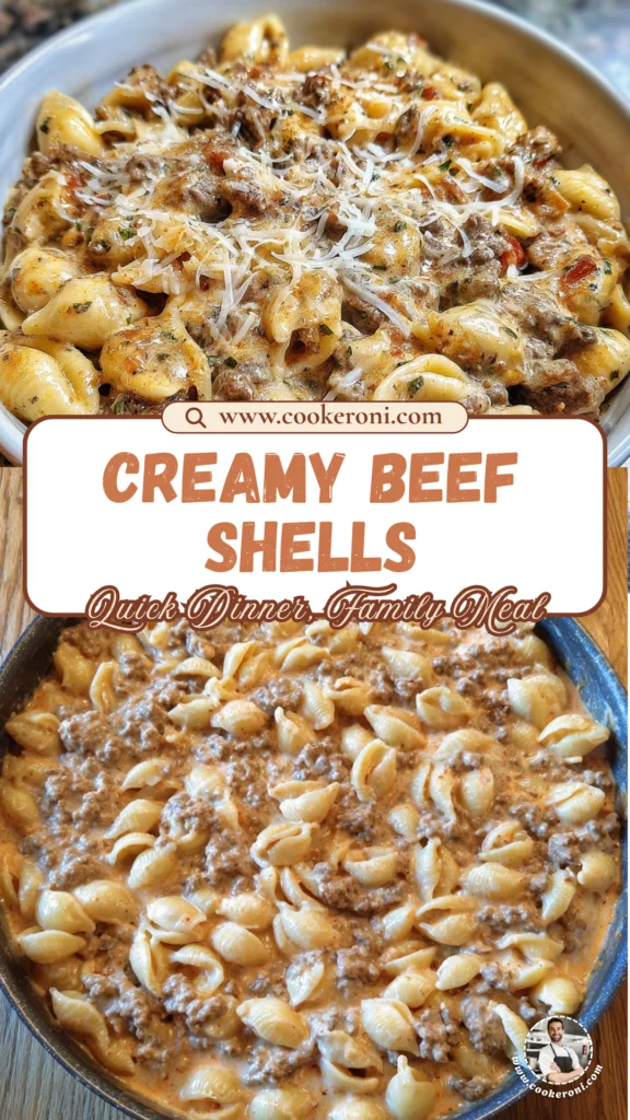 Creamy Beef and Shells