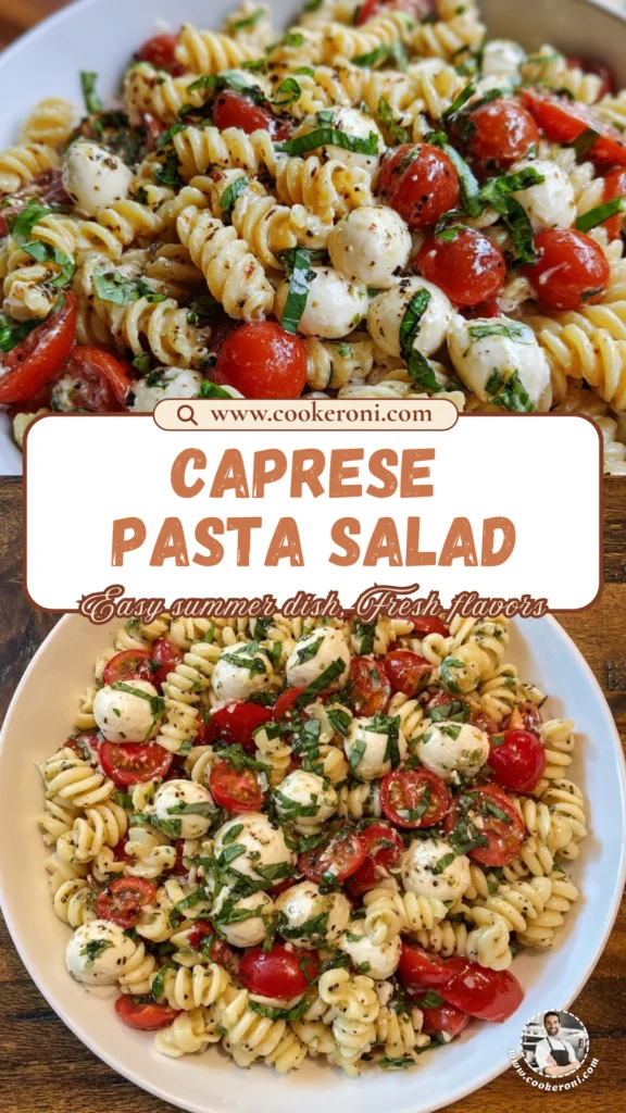 Creamy Caprese Pasta Salad