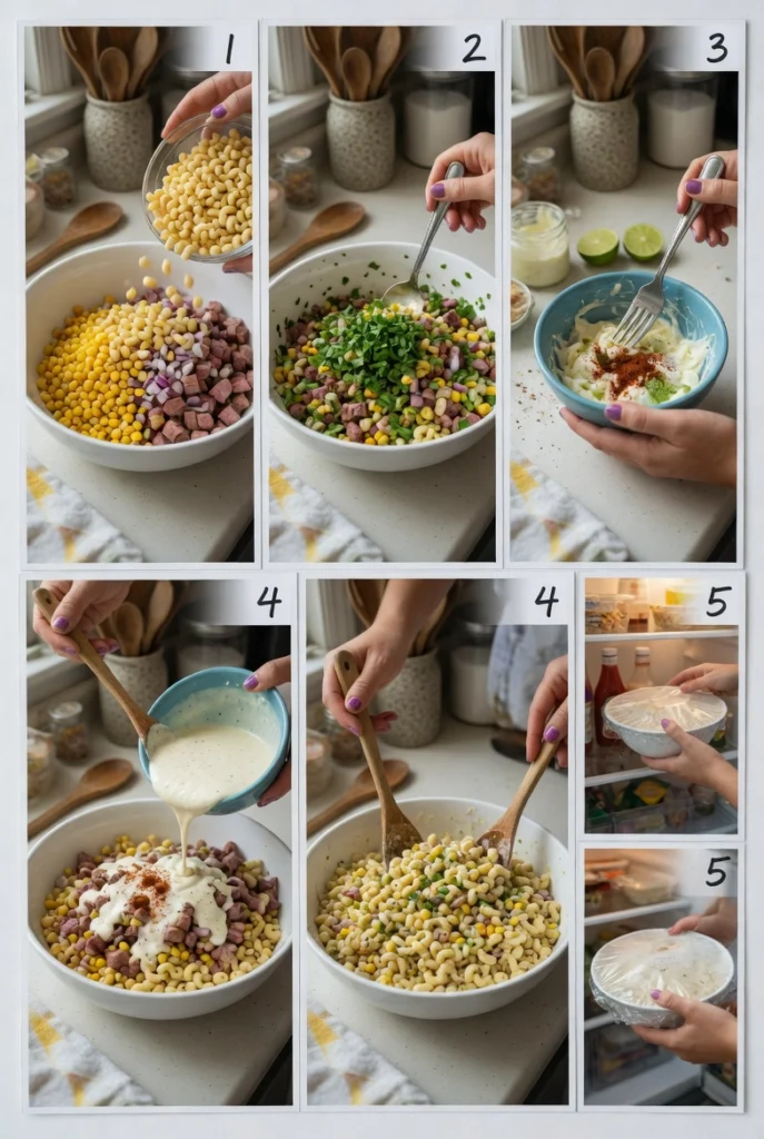 Creamy Street Corn Pasta Salad
