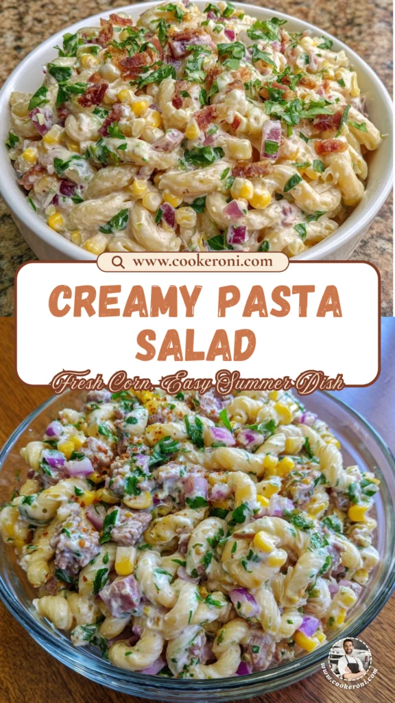 Creamy Street Corn Pasta Salad