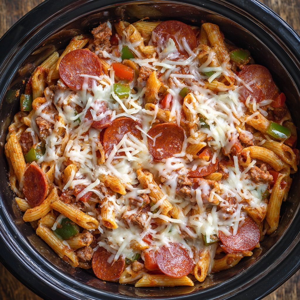 Crockpot Pizza Pasta