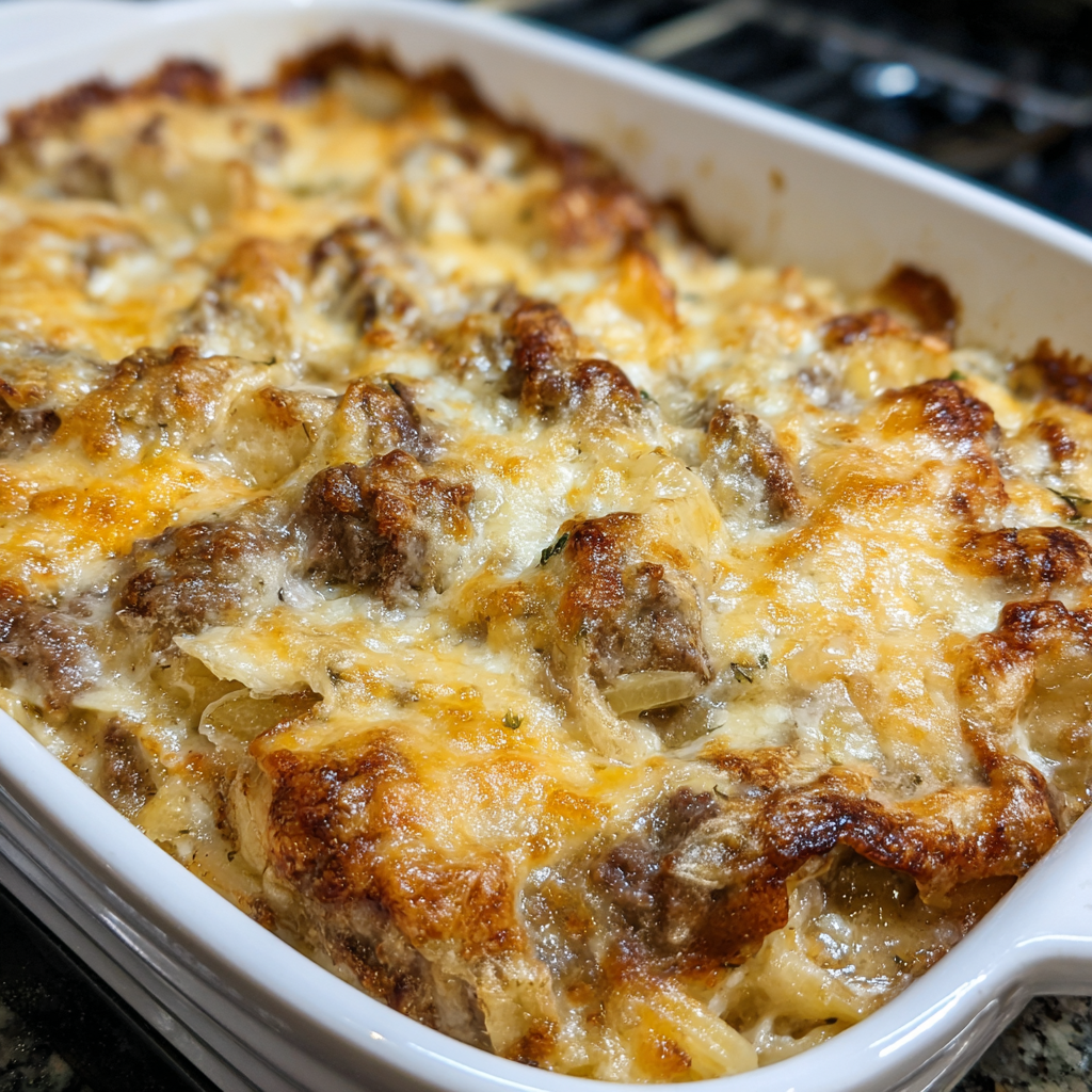 French Onion Beef Casserole