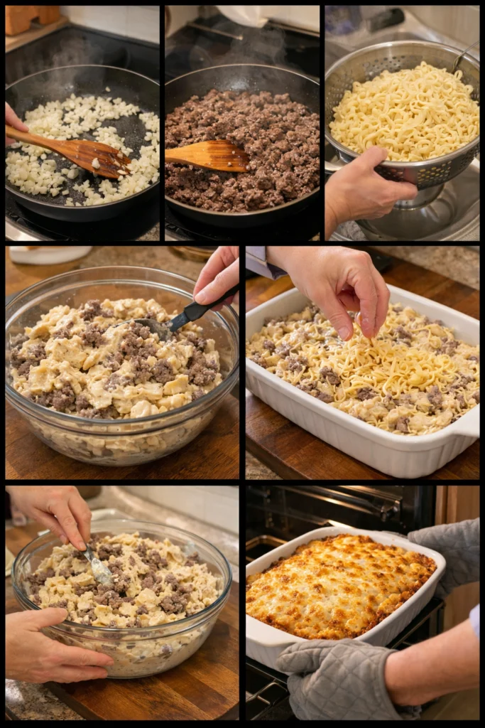 French Onion Beef Casserole