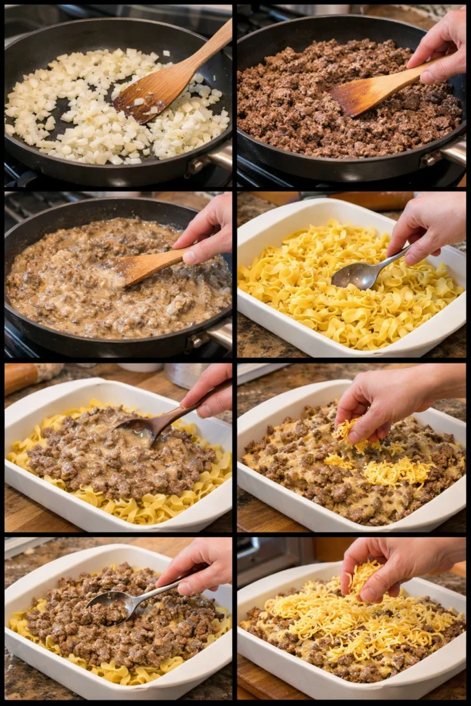 French Onion Beef Casserole