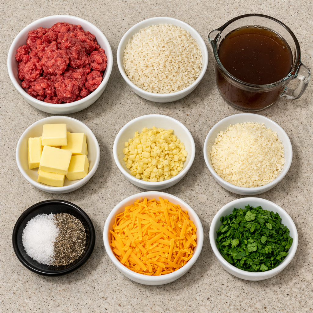 Garlic Butter Beef and Rice Skillet