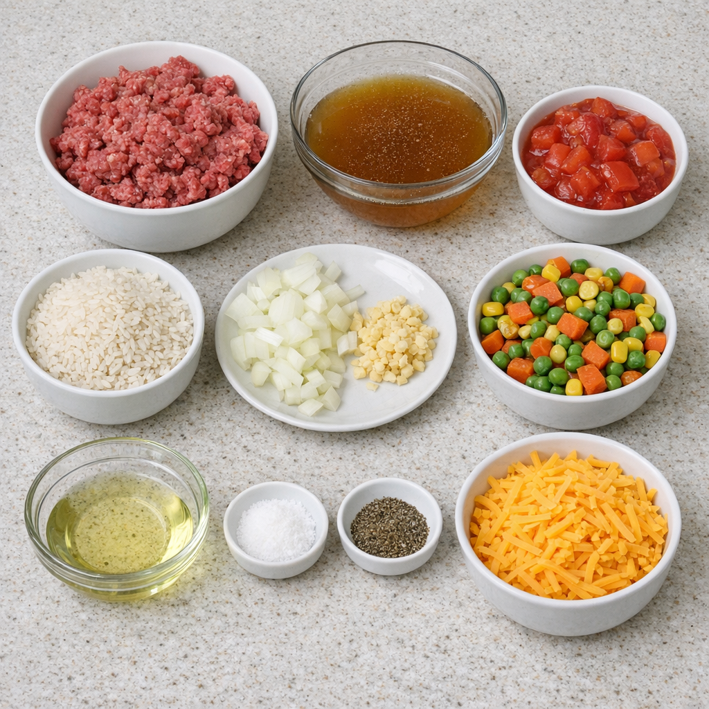 Ground Beef and Rice Skillet