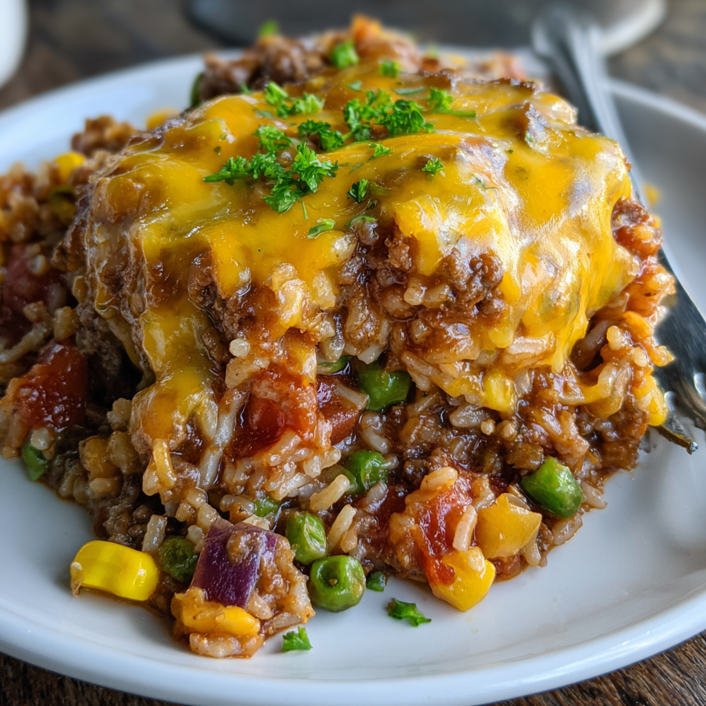 Ground Beef and Rice Skillet