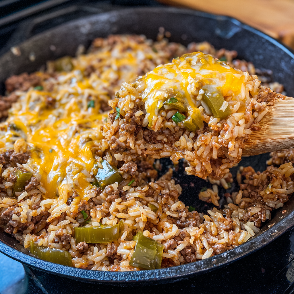 Ground Beef and Rice Skillet