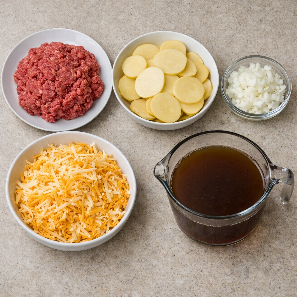 Hamburger & Potato Casserole