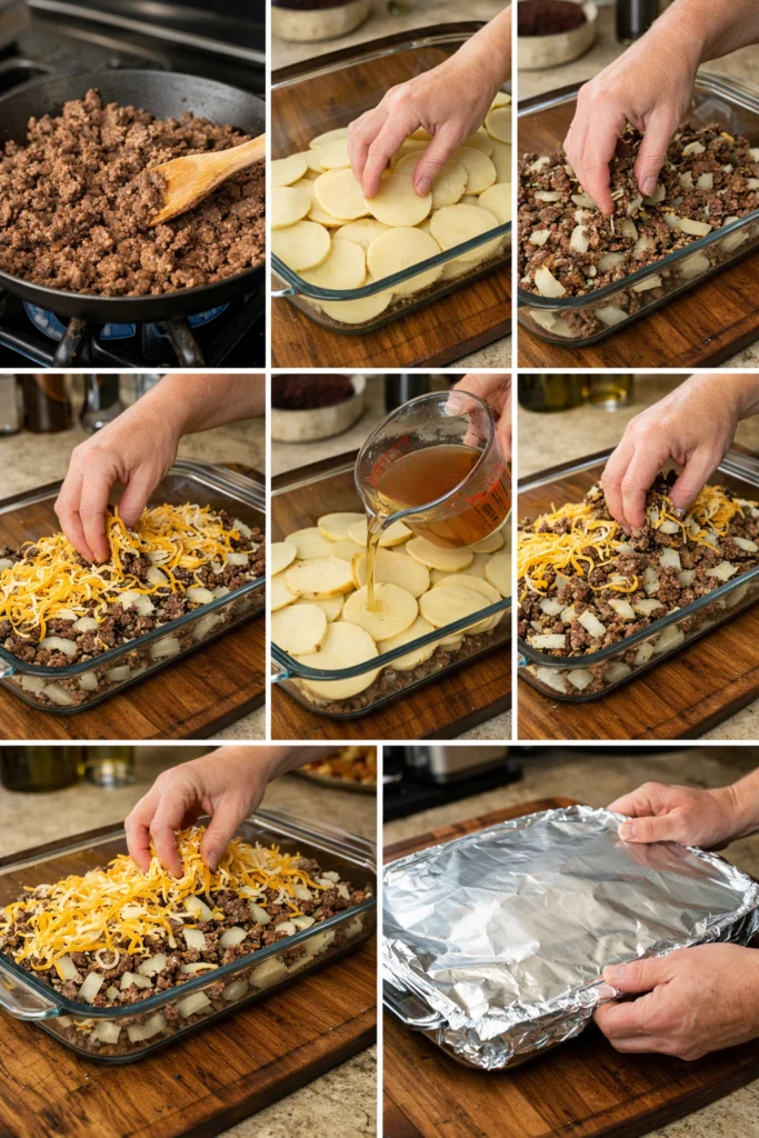 Hamburger & Potato Casserole