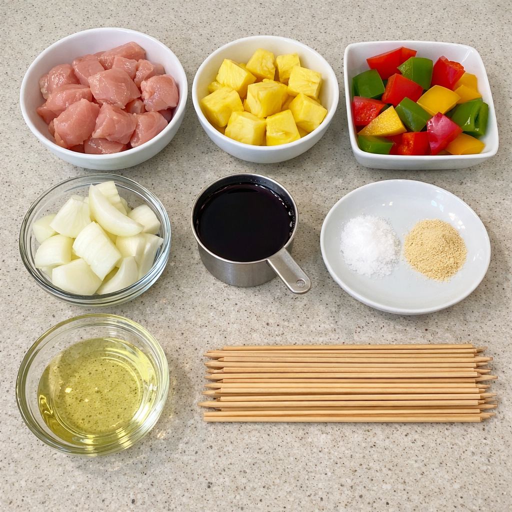 Hawaiian Chicken Kabobs