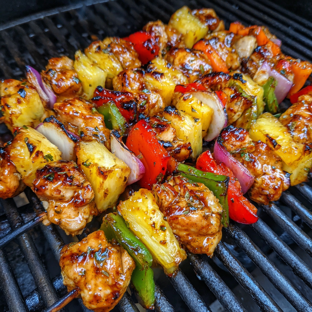 Hawaiian Chicken Kabobs