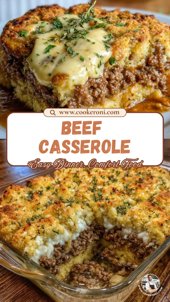 Layered Ground Beef Casserole