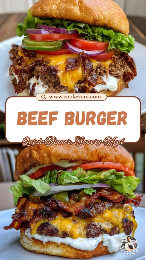Loaded Beef Burger
