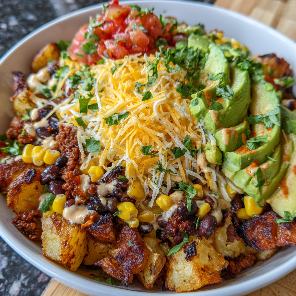 Loaded Potato Taco Bowl