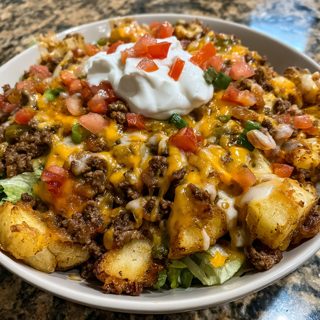 Loaded Potato Taco Bowl