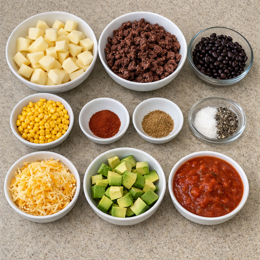 Loaded Potato Taco Bowl