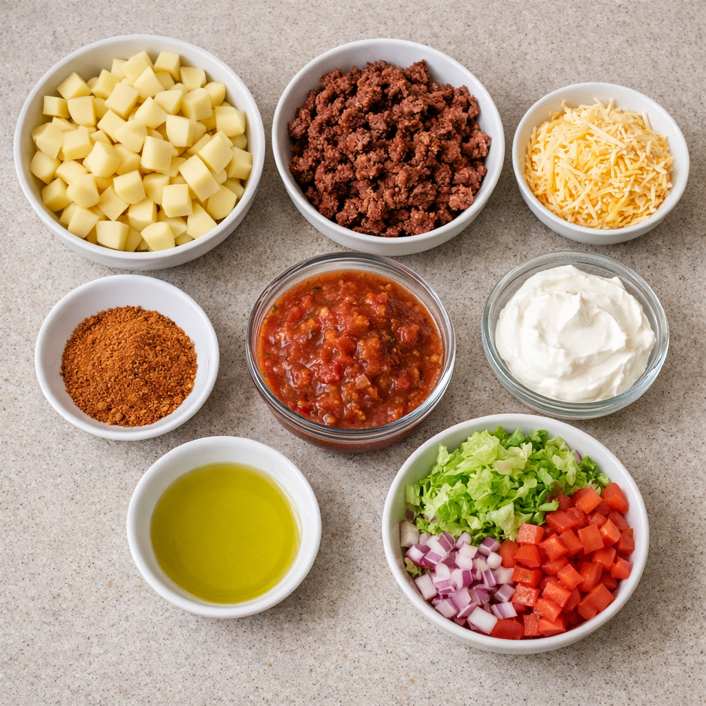 Loaded Potato Taco Bowl