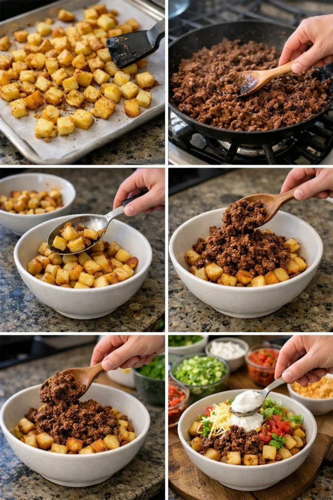 Loaded Potato Taco Bowl
