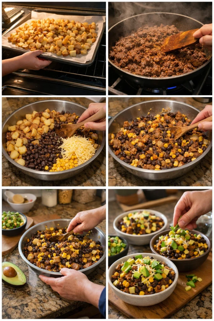 Loaded Southwest Potato Bowls