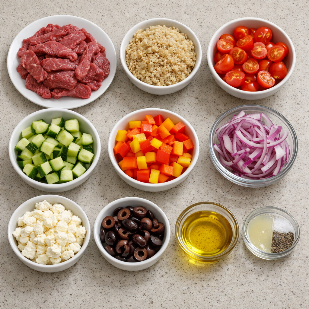 Mediterranean Steak Bowls