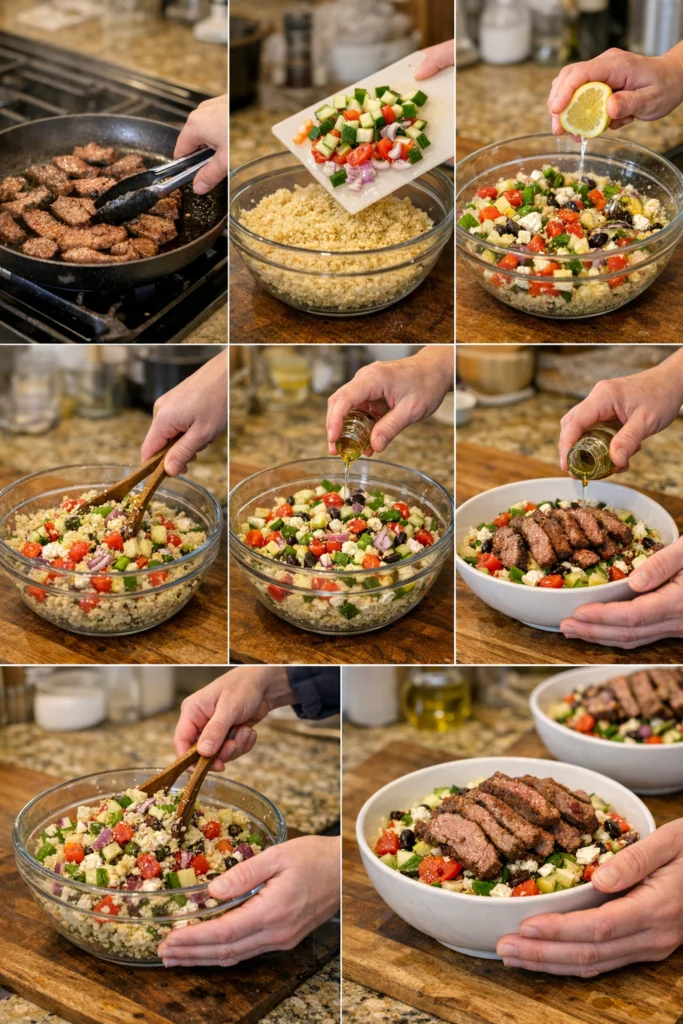 Mediterranean Steak Bowls