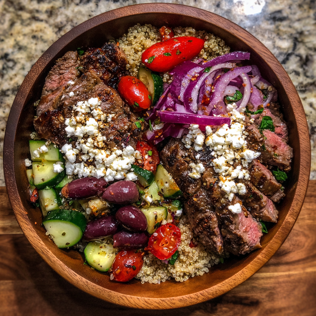 Mediterranean Steak Bowls