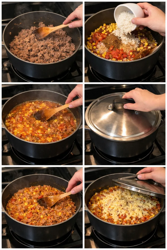 One Pot Mexican Rice Casserole