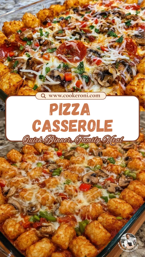 Pizza Tot Casserole