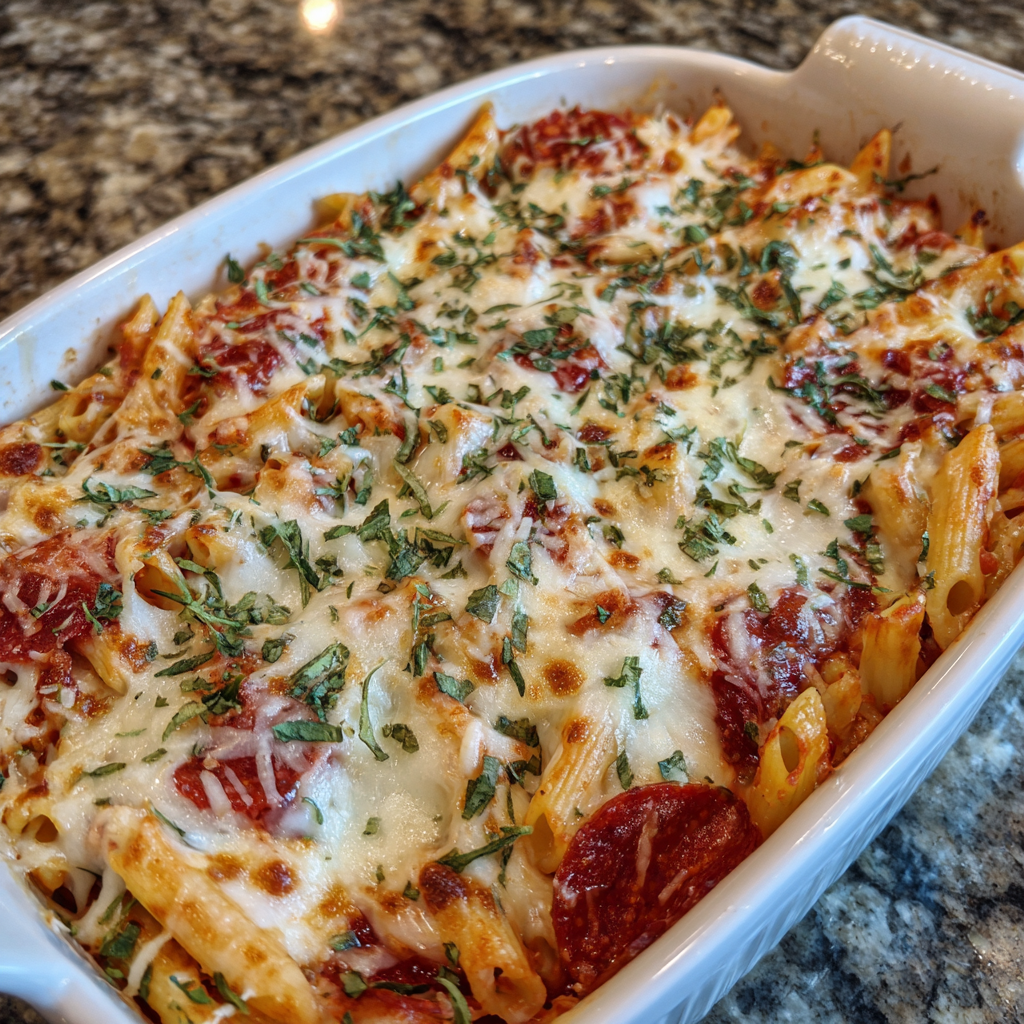 Quick Baked Ziti for Two
