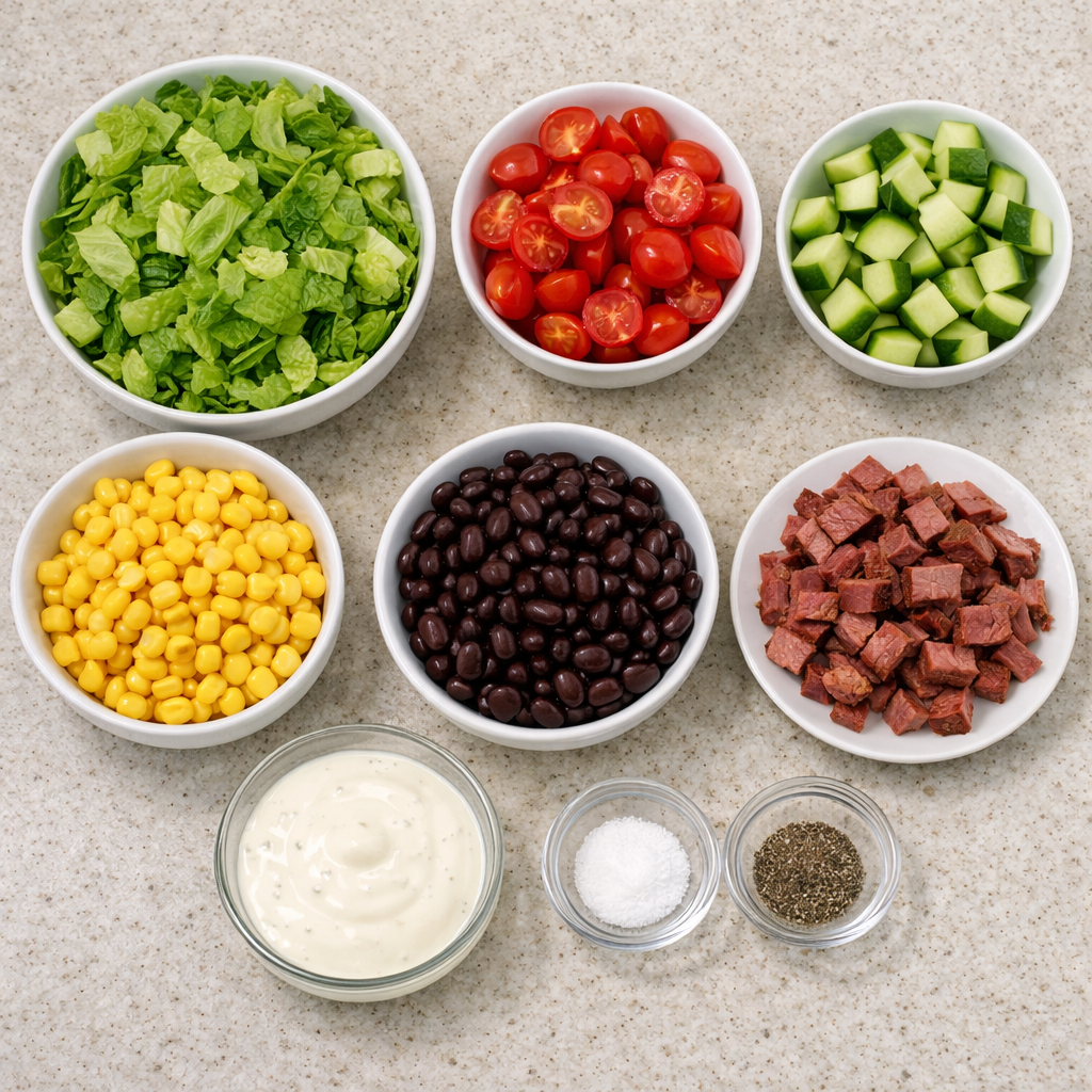 Smoked Beef Ranch Chopped Salad