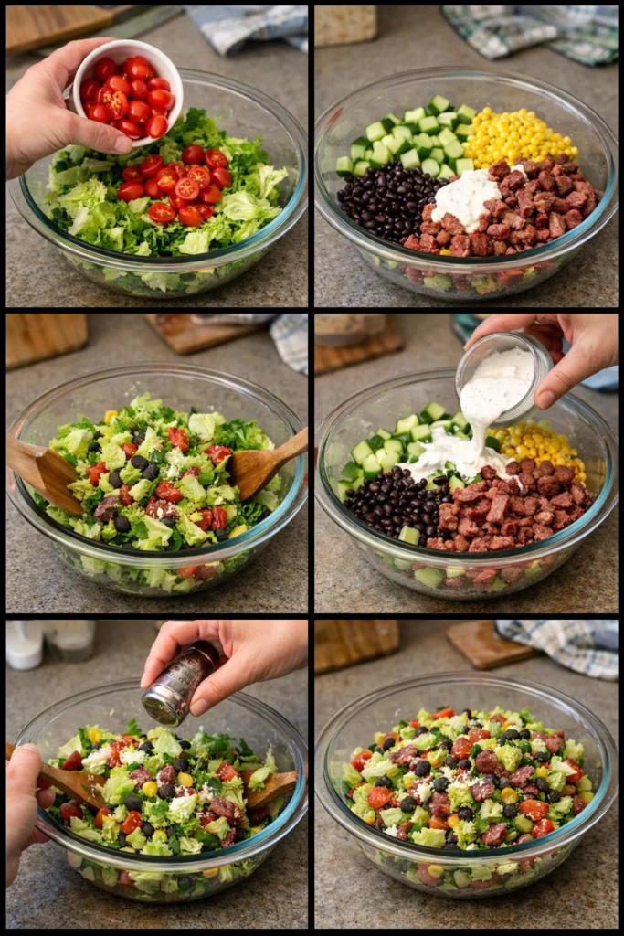 Smoked Beef Ranch Chopped Salad