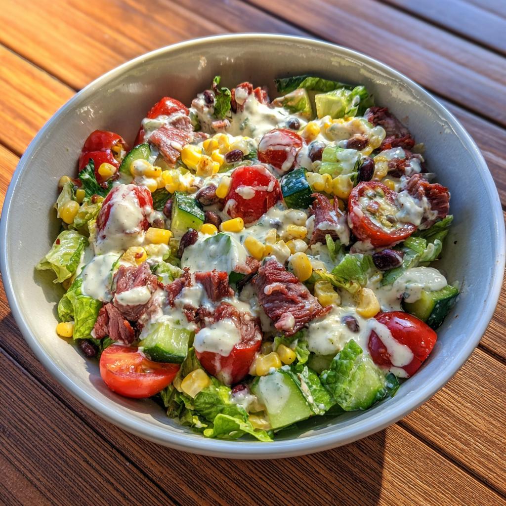 Smoked Beef Ranch Chopped Salad
