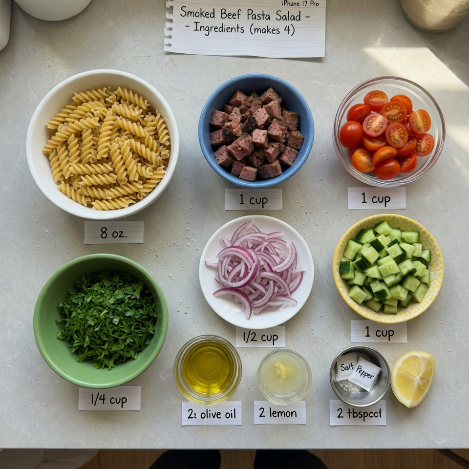 Smoked Beef Pasta Salad