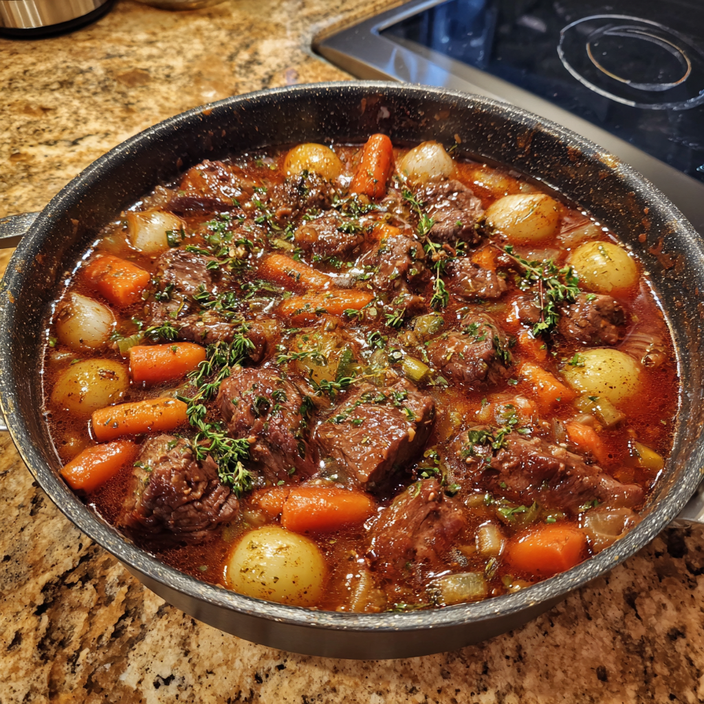 Smoked Beef and Grape Juice Stew