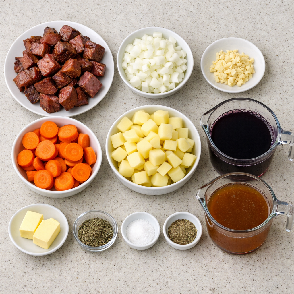 Smoked Beef and Grape Juice Stew
