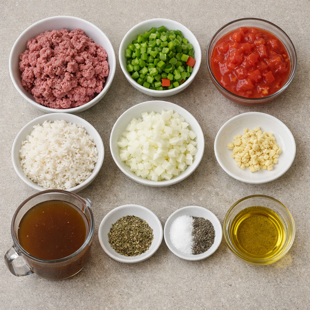 Unstuffed Pepper Skillet