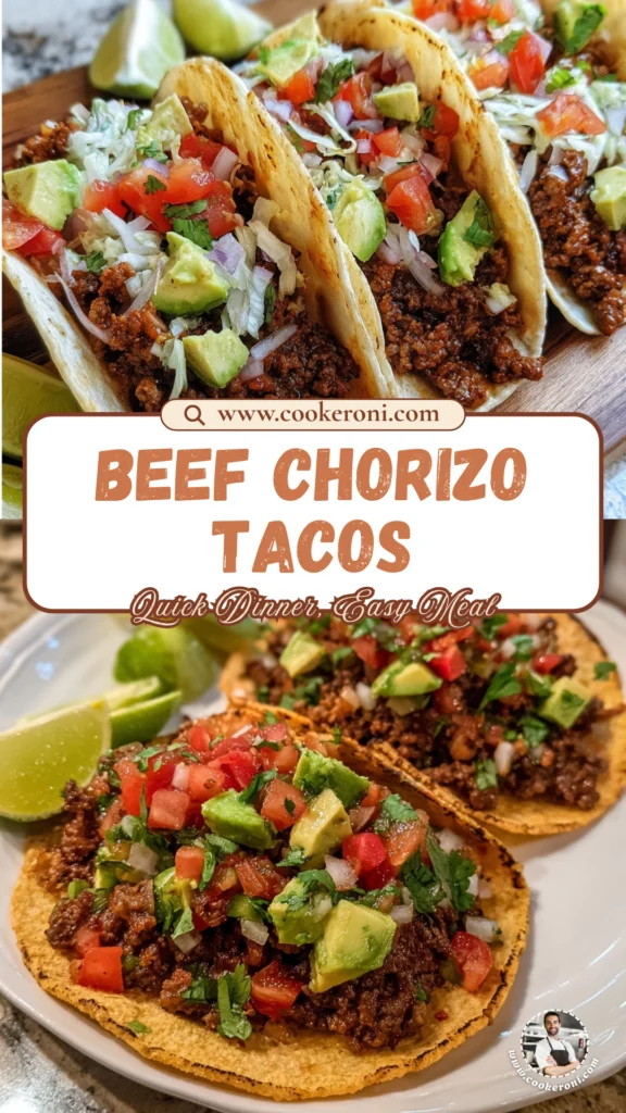 beef chorizo tacos