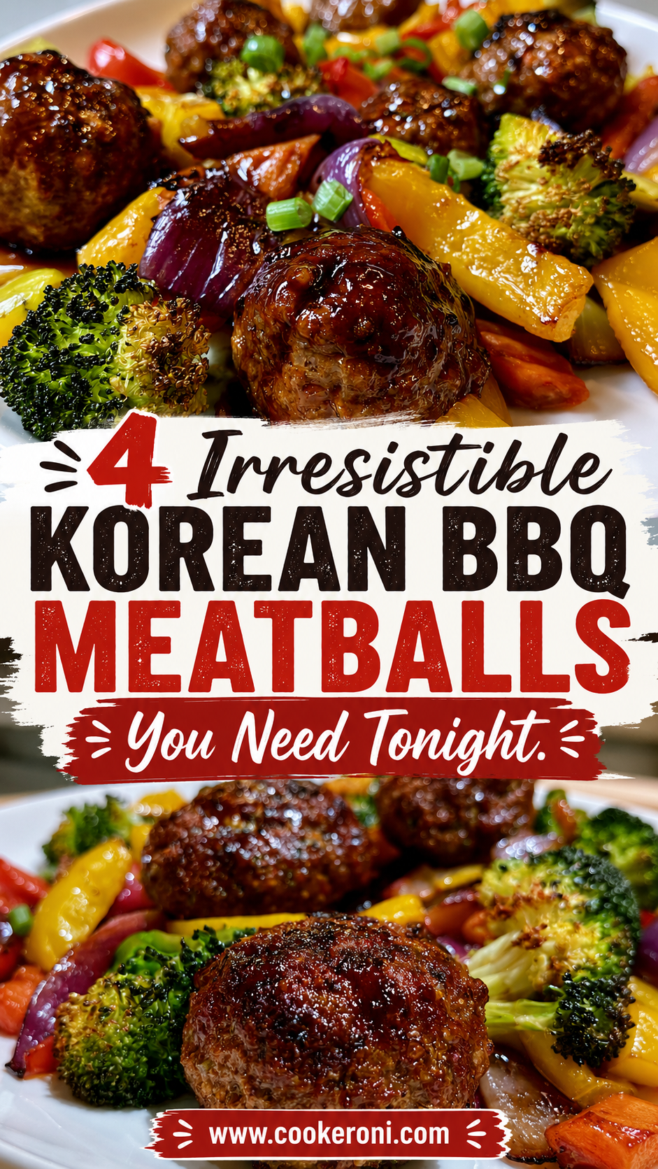 BBQ Meatballs with Roasted Vegetables