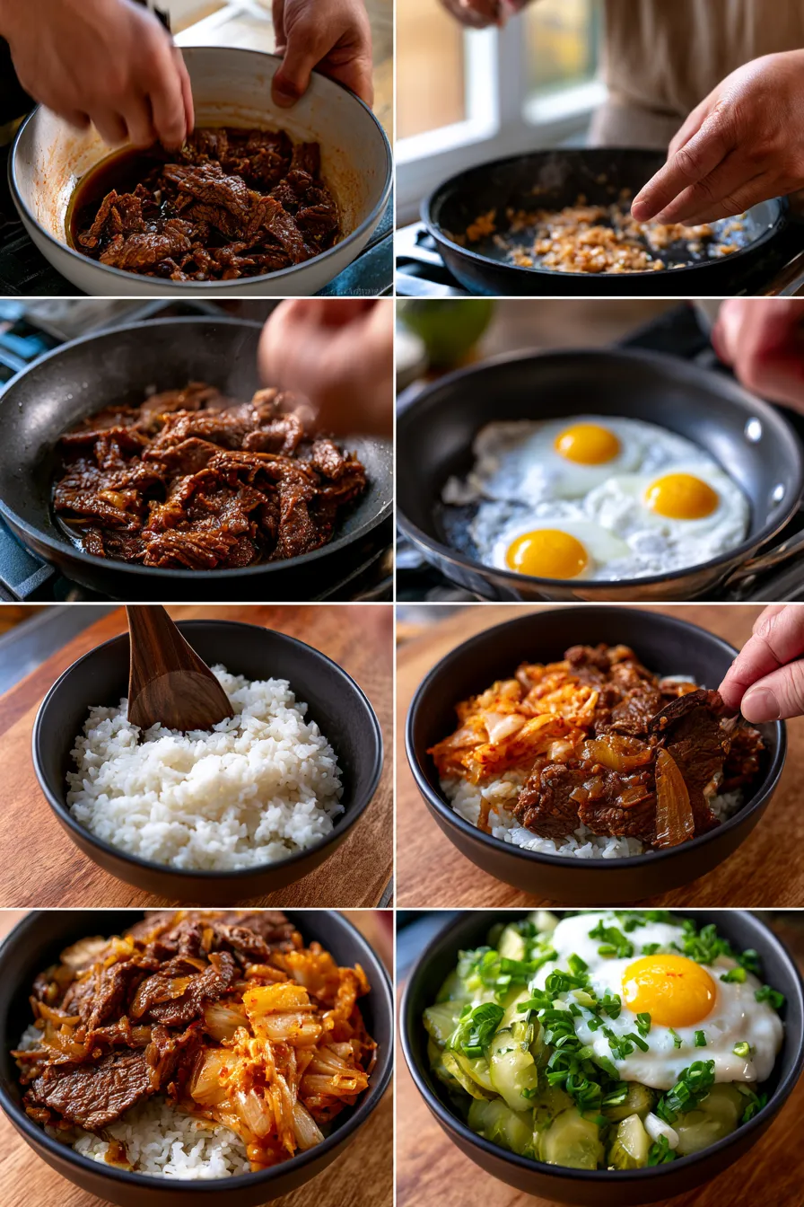Beef Bulgogi Bowls with Kimchi
