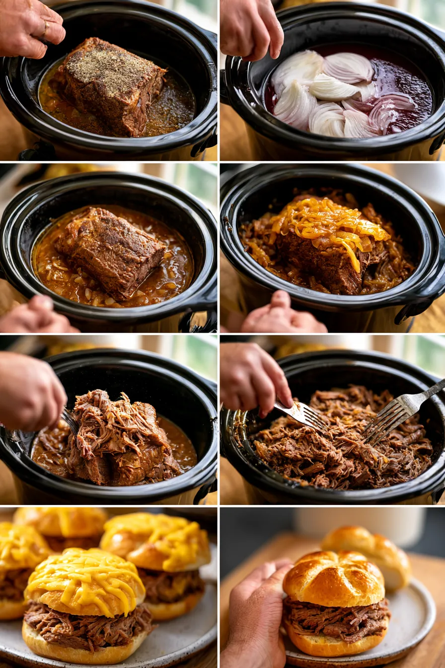 Beef & Cheddar Sandwiches