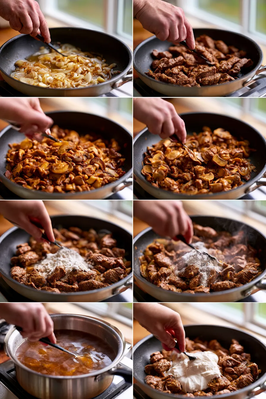 Beef Stroganoff with Chuck Roast