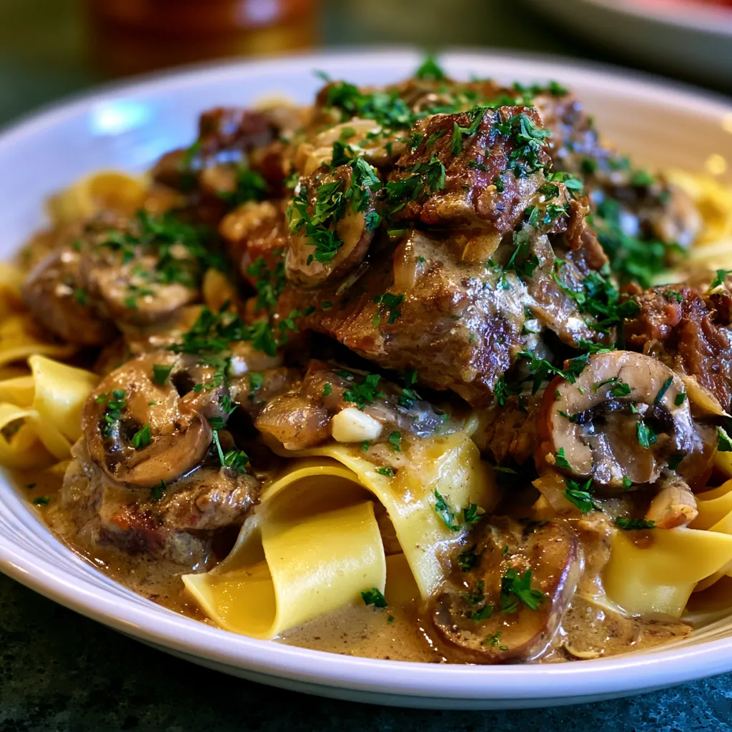 Beef Stroganoff with Chuck Roast