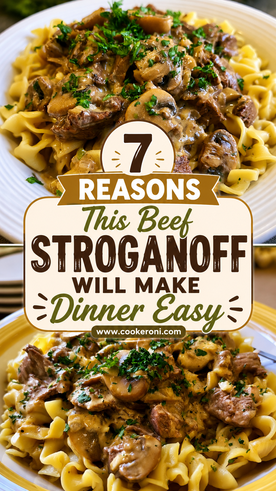 Beef Stroganoff with Egg Noodles