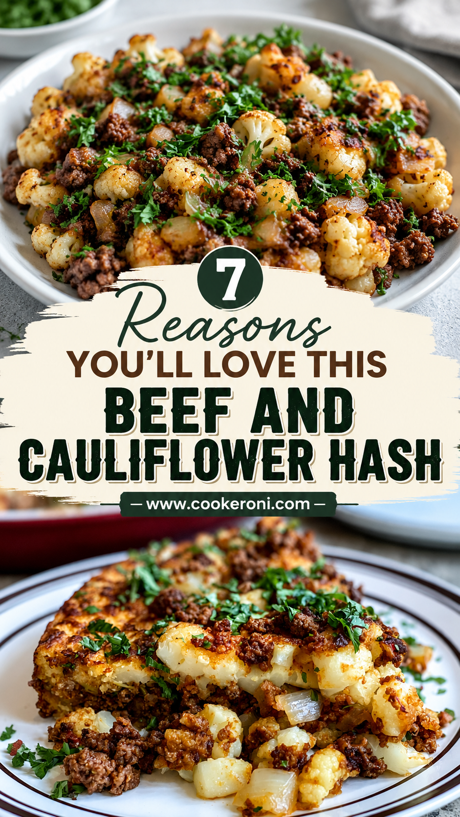 Beef and Cauliflower Hash
