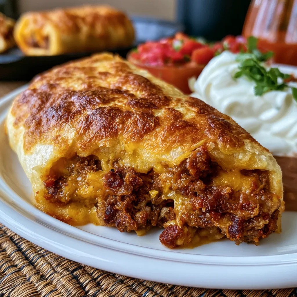 Beef and Cheese Chimichangas