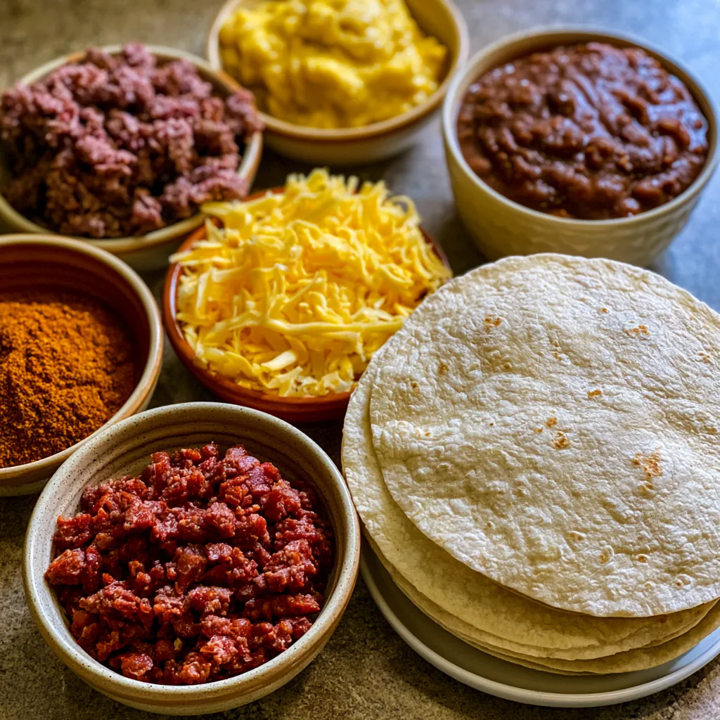 Beef and Cheese Chimichangas