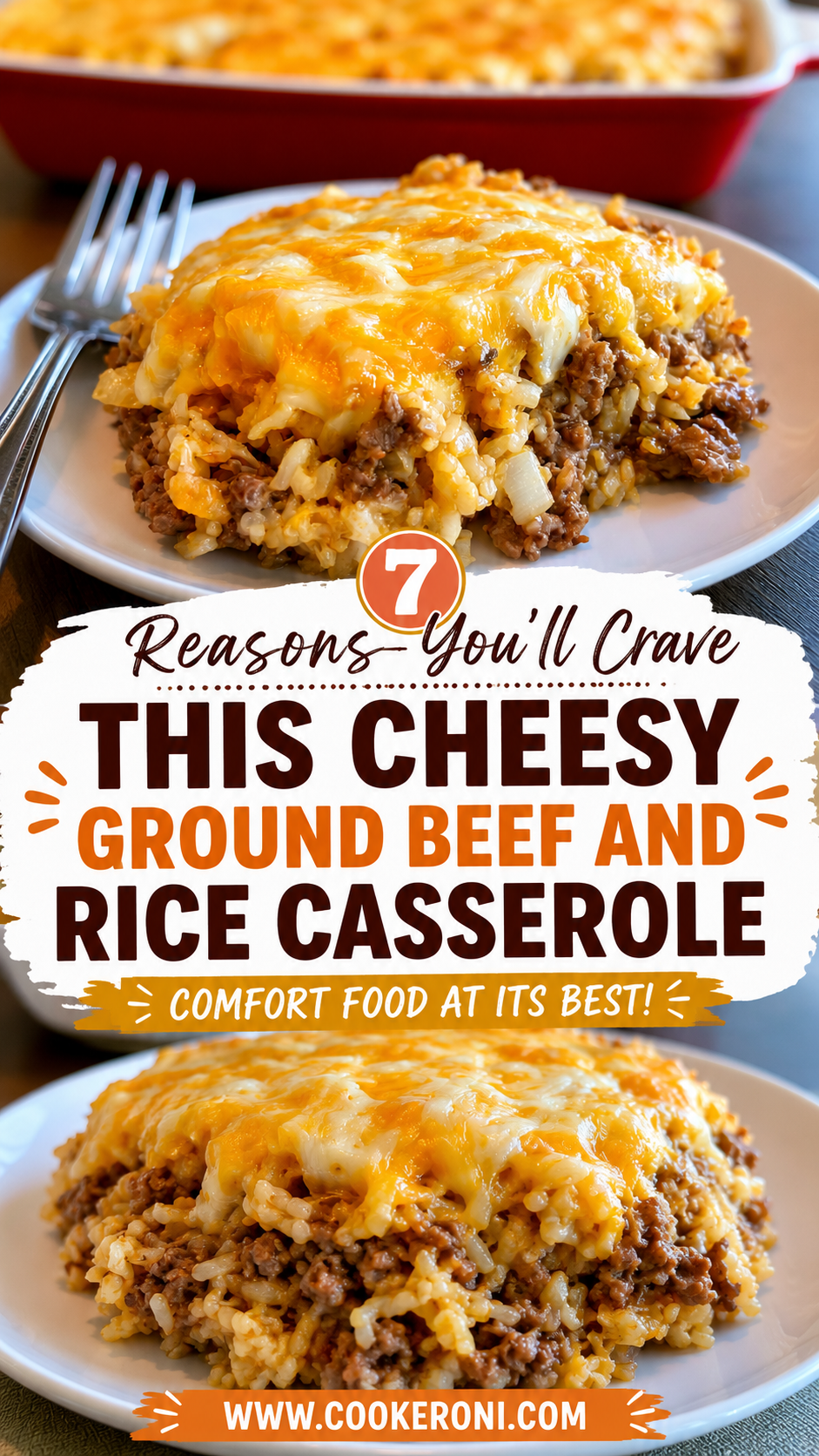 Cheesy Ground Beef and Rice Casserole