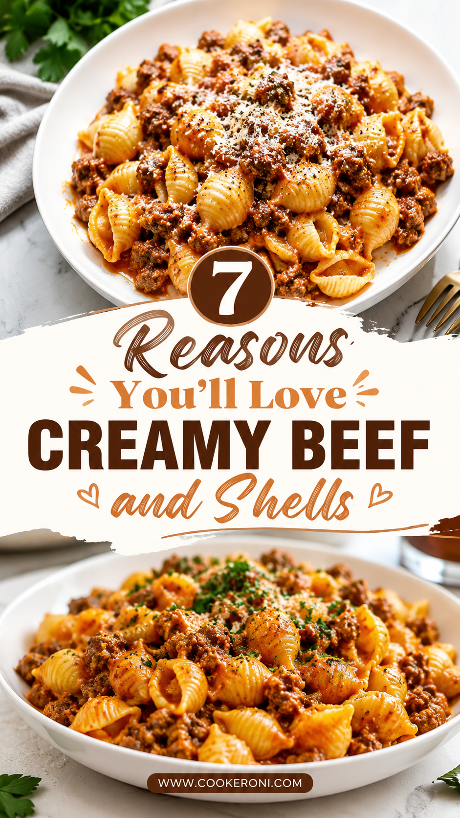 Creamy Beef and Shells